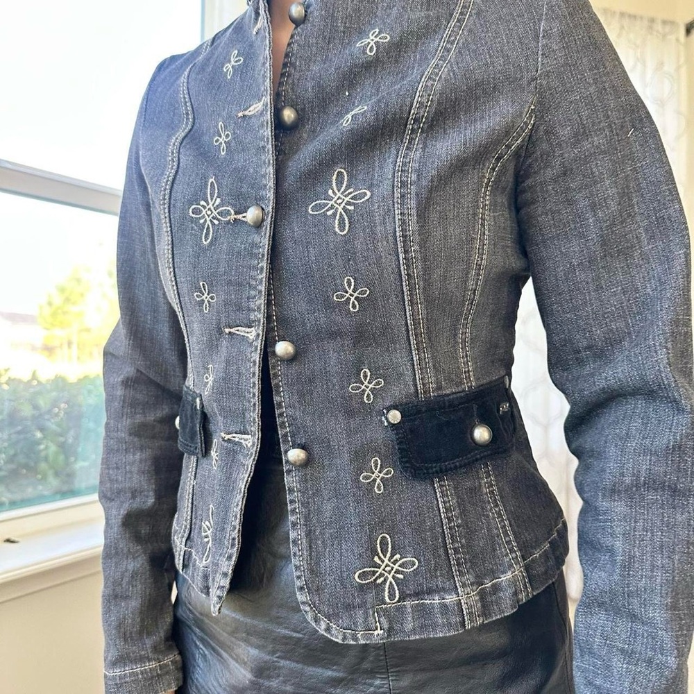 Denim Velvet Jacket - Picture 3 of 8